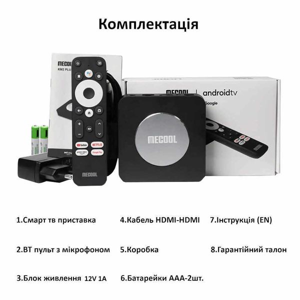 Смарт ТВ приставка Mecool KM2 plus 2/16Gb SP-543 фото